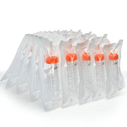 25-Pack Sterile Self-Standing Individually Wrapped Polypropylene Centrifuge Tubes with Flat Cap, 50mL