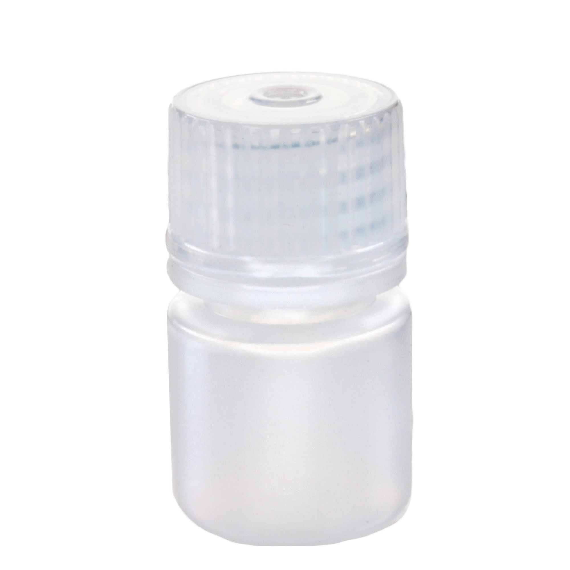 12-Pack Translucent Narrow Mouth LDPE Reagent Bottles with PP Caps, 8mL, -100 to 80°C