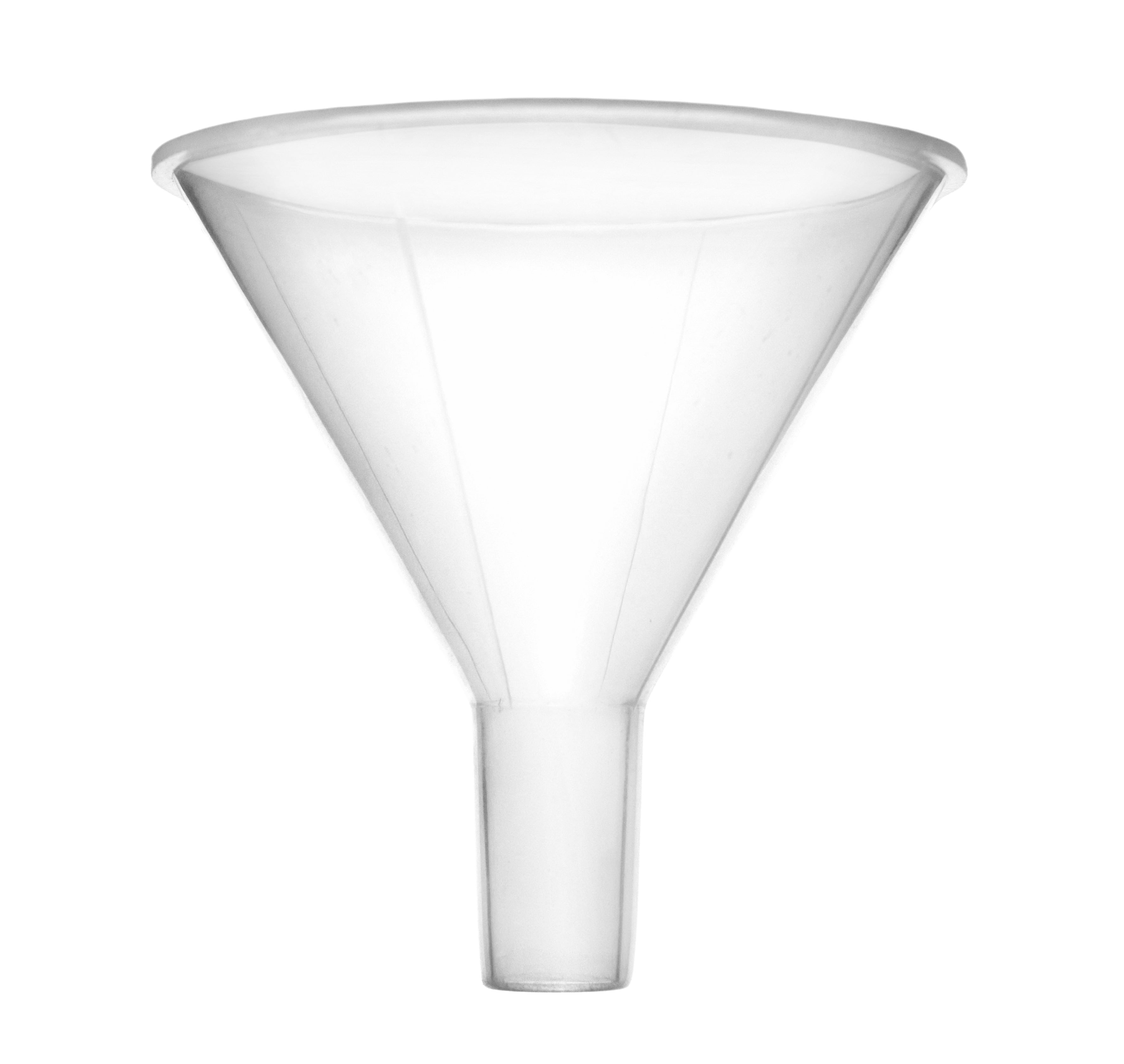 Polypropylene Powder Funnel with Parallel Stem