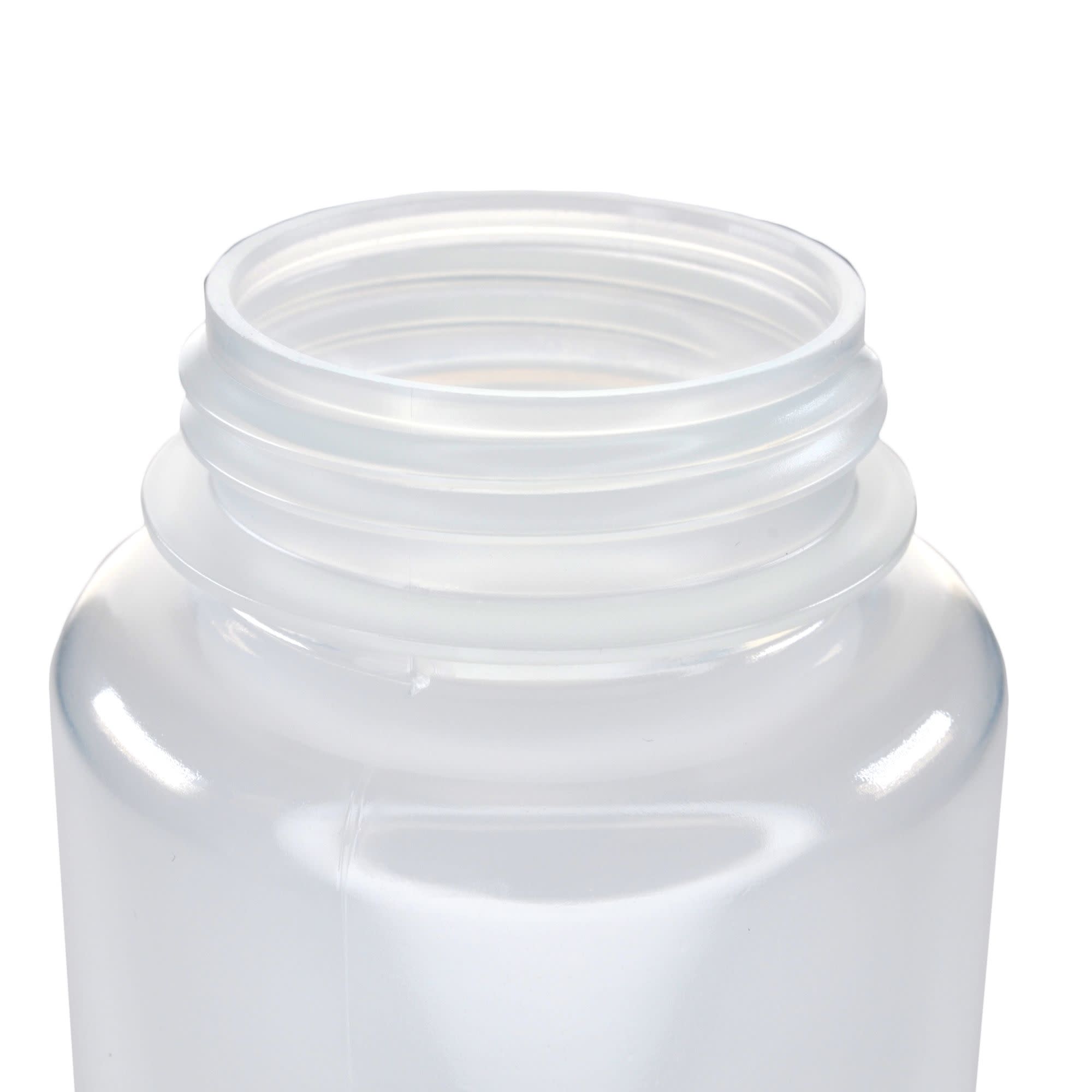125-Bulk Pack Autoclavable Wide Mouth Polypropylene Reagent Bottles, 500mL, 0-135°C
