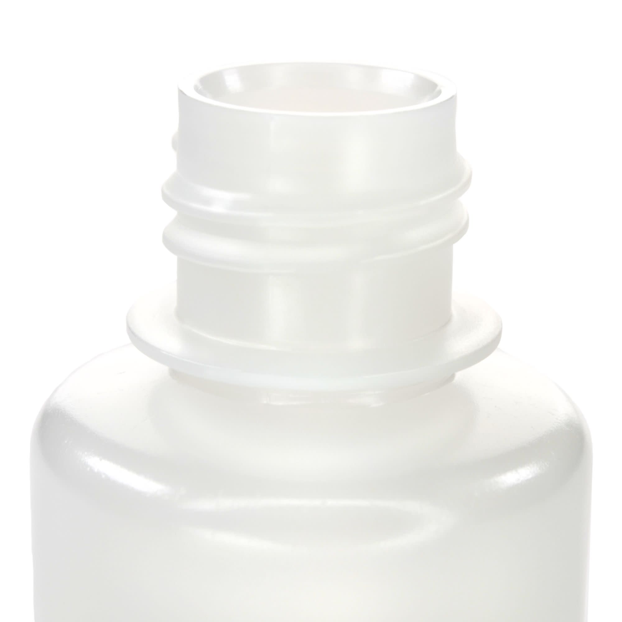 12-Pack Translucent Narrow Mouth HDPE Reagent Bottles with PP Caps, 30mL, -100 to 120°C