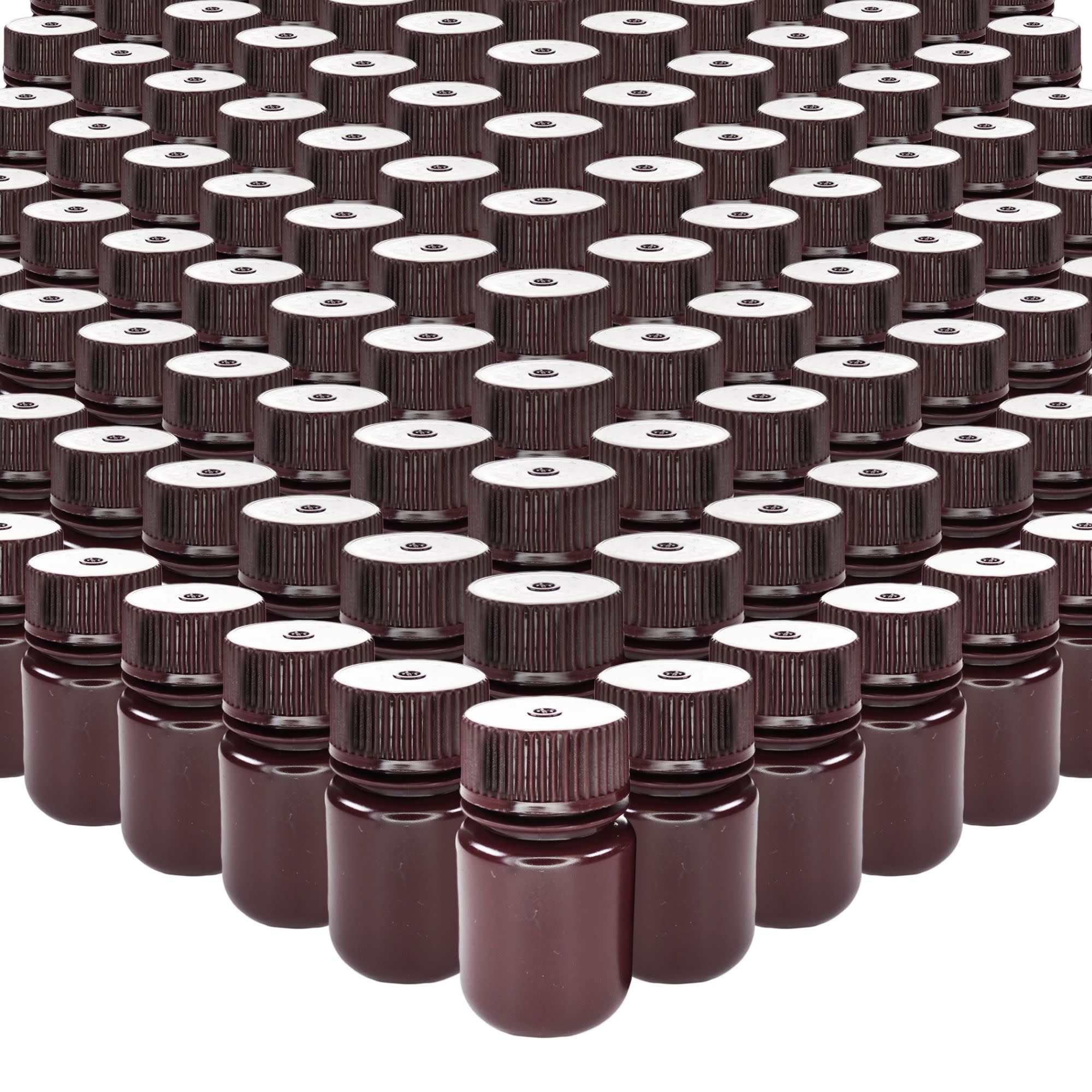 Wide Mouth Amber HDPE Reagent Bottle, Non-Sterile, 1000-Pack