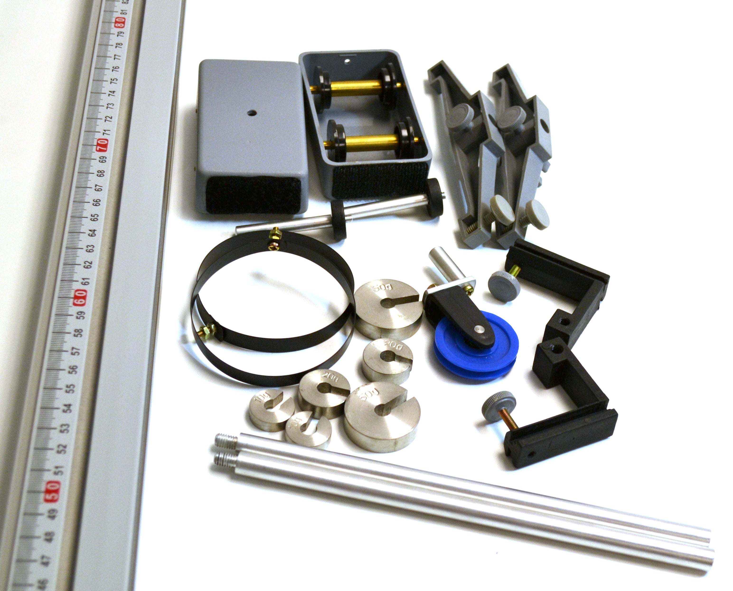 Collisions Kit with 48" Track, 2 Carts, and Slotted Masses