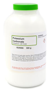 Anhydrous Potassium Carbonate, 500g, Laboratory Grade