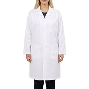 Poly-Cotton Blend Lab Coat with Snap Front