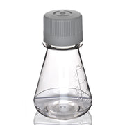 Sterile Vented Flat-Bottom PETG Erlenmeyer Flask, USP Class VI, 125mL