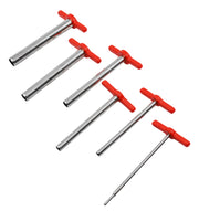Cork Borer Set, 7-Piece, Nickel-Plated Brass with Ram Rod