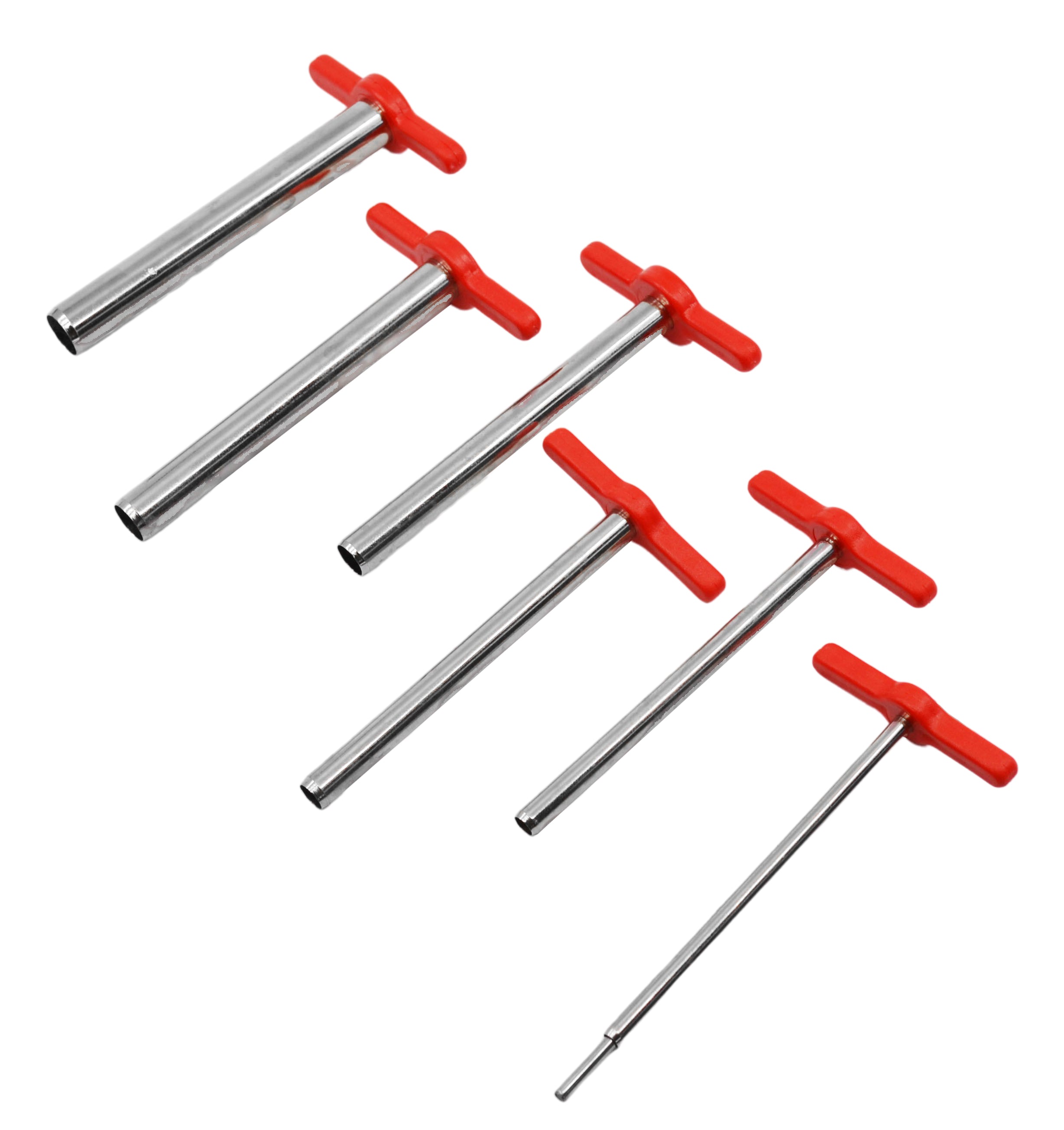 Cork Borer Set, 7-Piece, Nickel-Plated Brass with Ram Rod