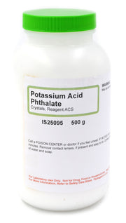 ACS Grade Potassium Acid Phthalate Crystals, 500g