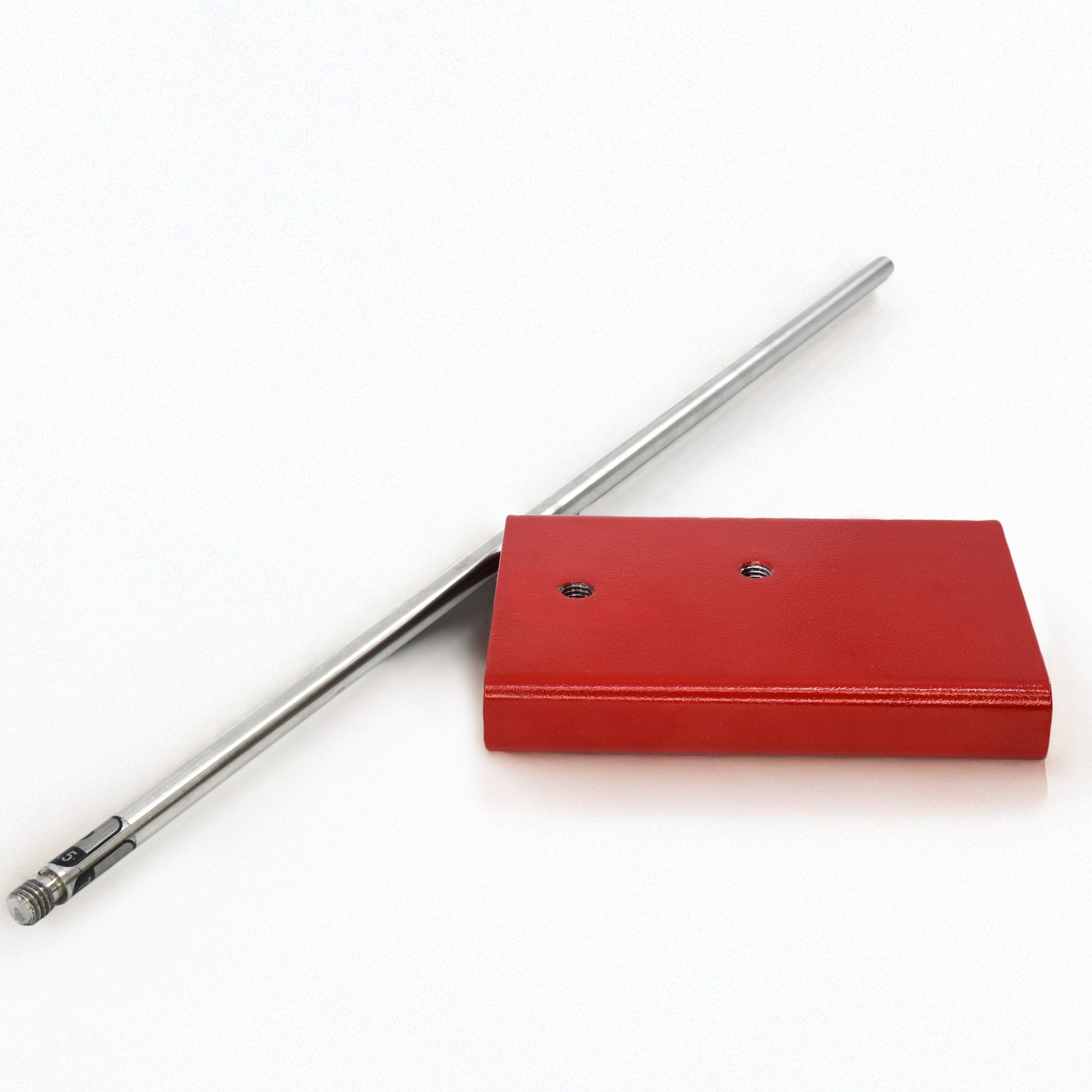 Rectangular Retort Base and 19.8" Rod Set with Threaded Connection, 6 x 4"