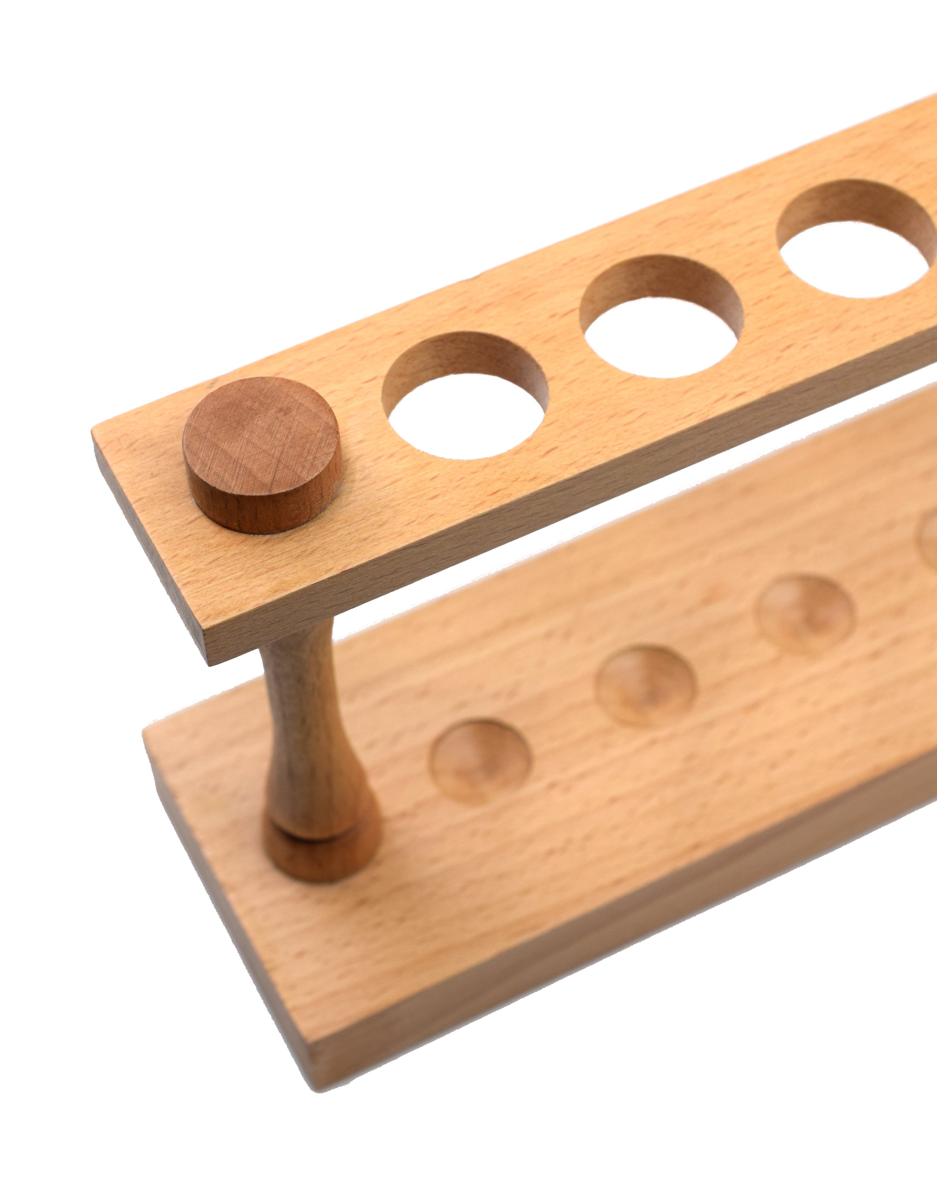 Hardwood Test Tube Rack for 12 Tubes, 22mm