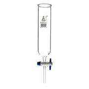 Open Top Cylindrical Dropping Funnel with PTFE Key Stopcock, 250mL, Ungraduated, Borosilicate Glass