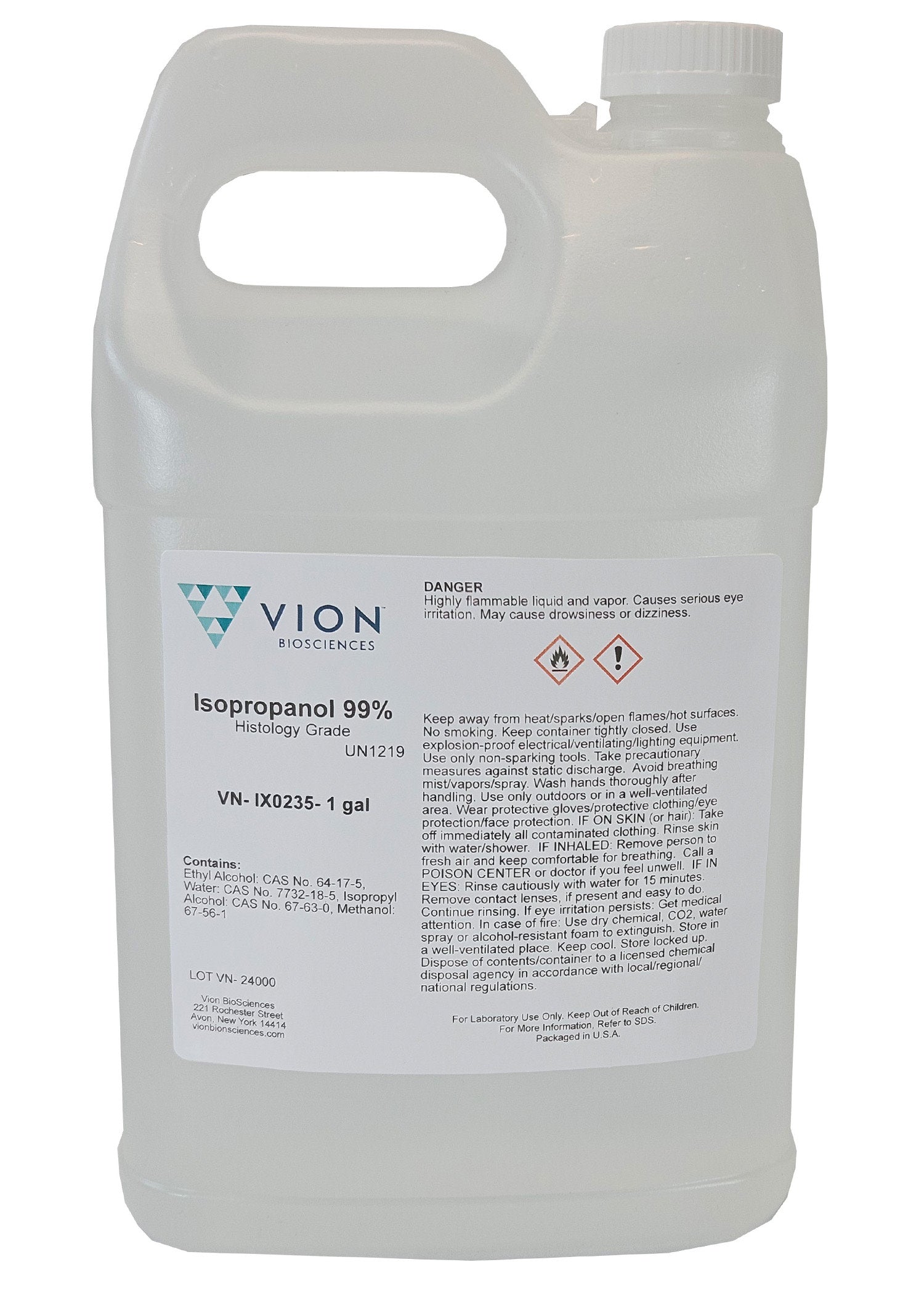4-Case 99% Isopropanol Bulk IPA Dehydrating Agent, 1 Gallon Each