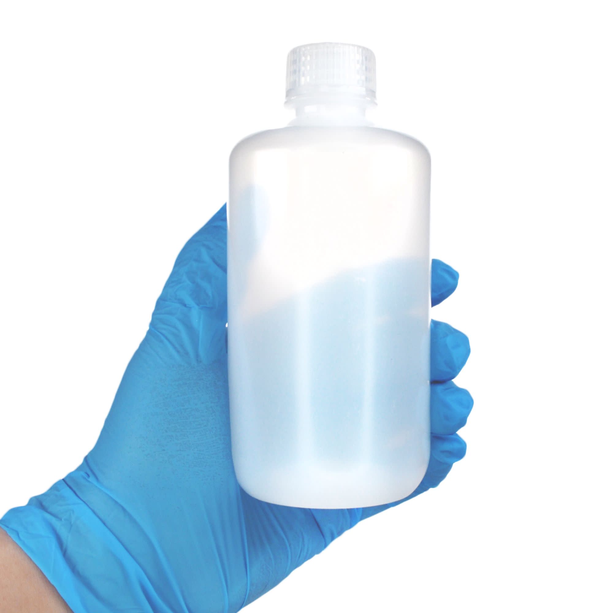 12-Pack Translucent Narrow Mouth LDPE Reagent Bottles with PP Caps, 250mL, -100 to 80°C