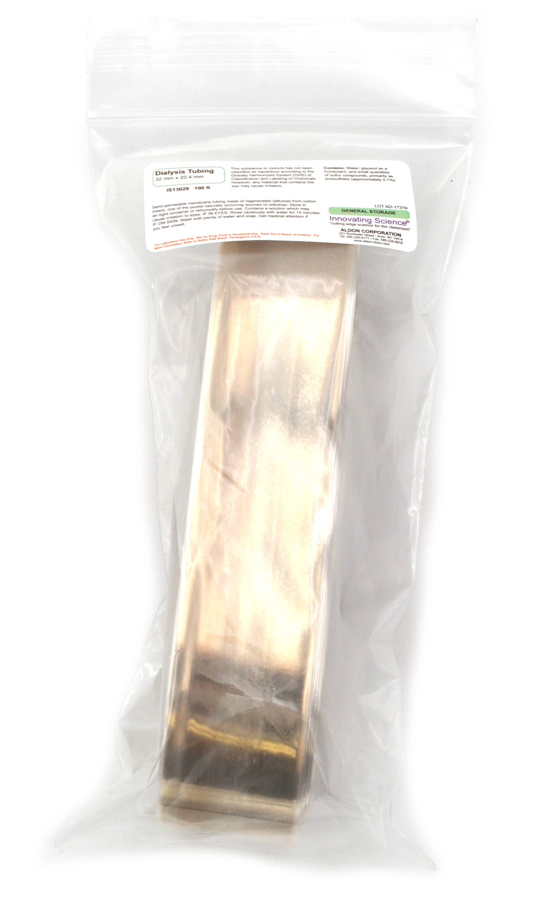 Dialysis Tubing, 32mm Width, 100 Feet