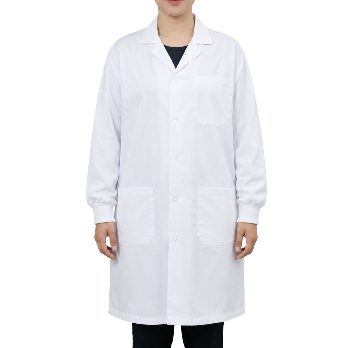 Labware Lab Coat Poly-Cotton Blend Lab Coat with Ribbed Cuff – The Lab Stockroom
