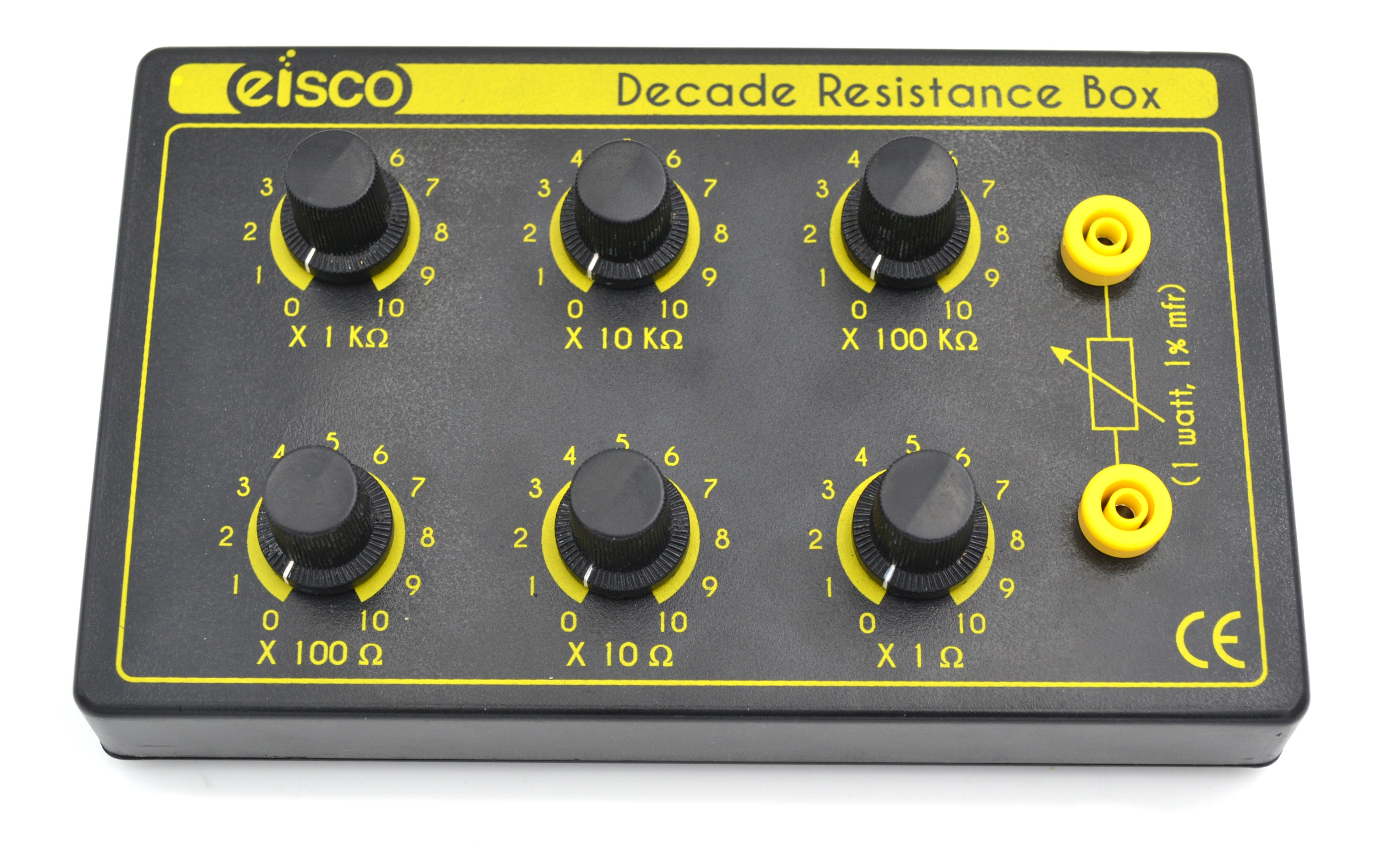 6-Decade Resistance Box, 0-1,111,110 Ohms