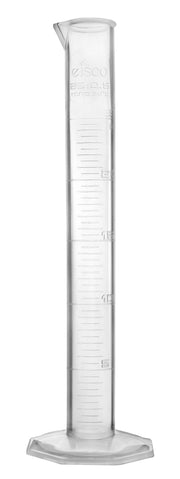 Class B Autoclavable Polypropylene Graduated Cylinder with Octagonal Base