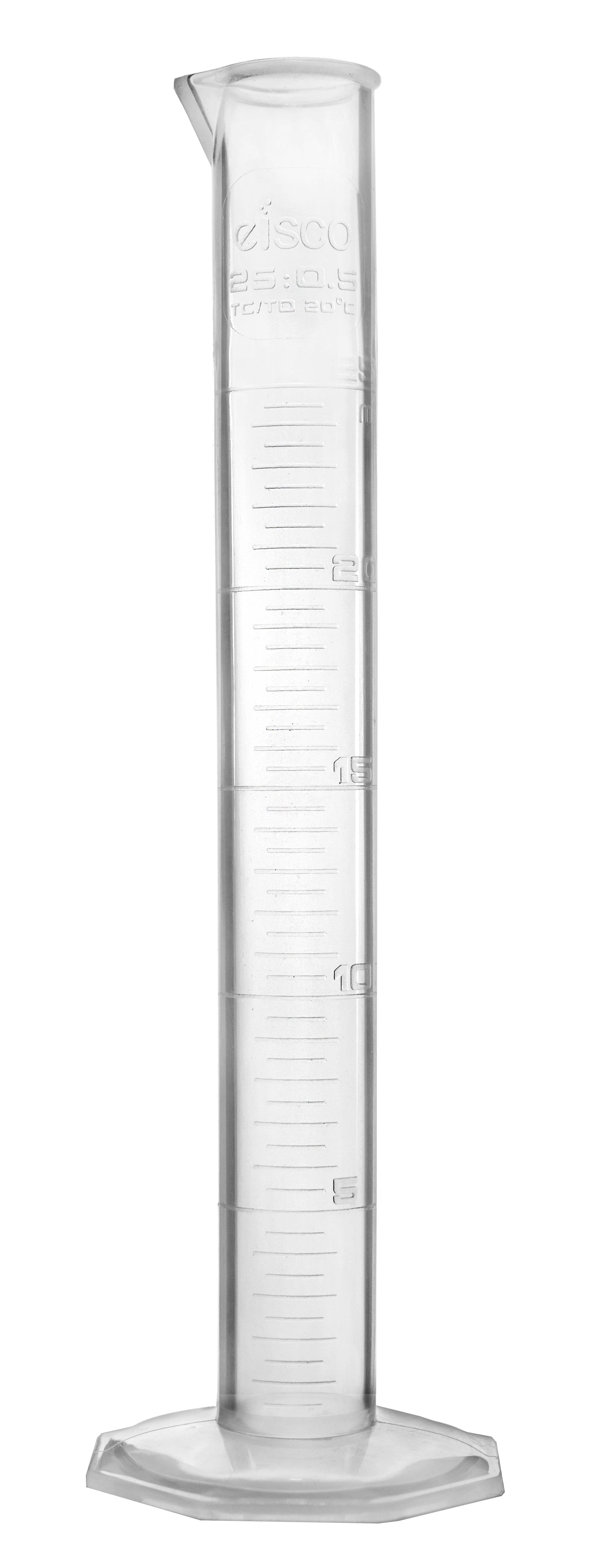 Class B Autoclavable Polypropylene Graduated Cylinder with Octagonal Base