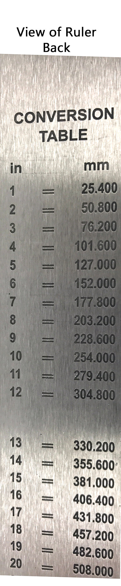 1m Stainless Steel Ruler with Stamped Graduations