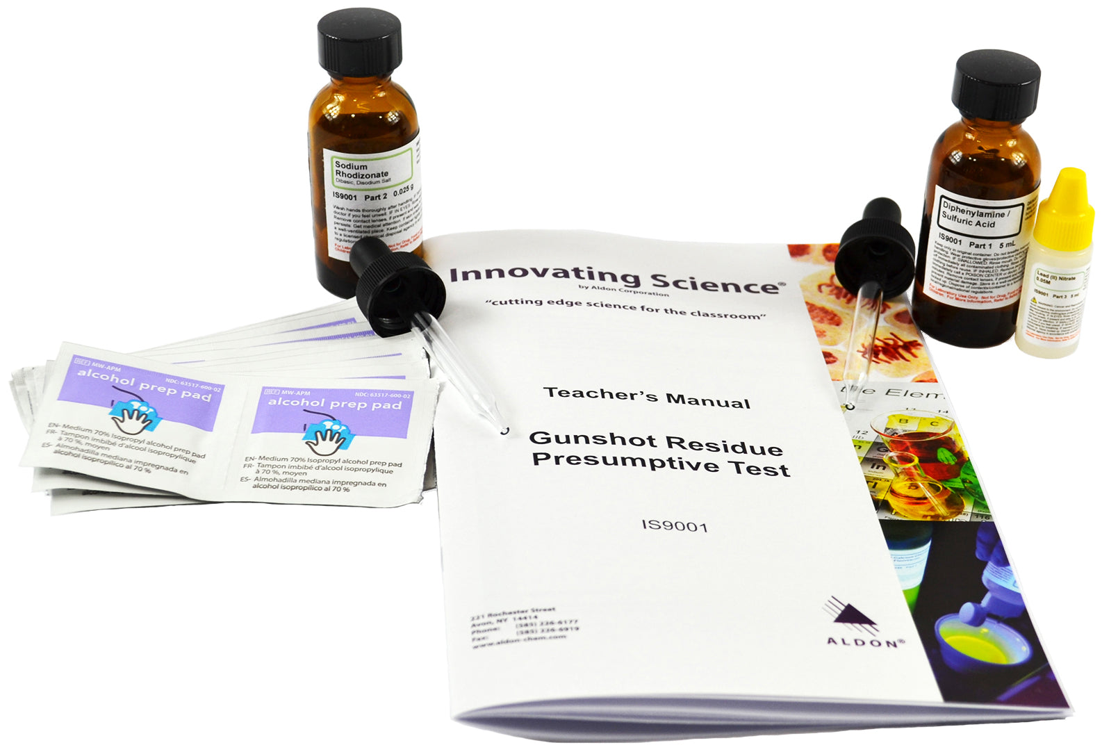 Forensic Gun Shot Residue Presumptive Test Kit for 30 Tests