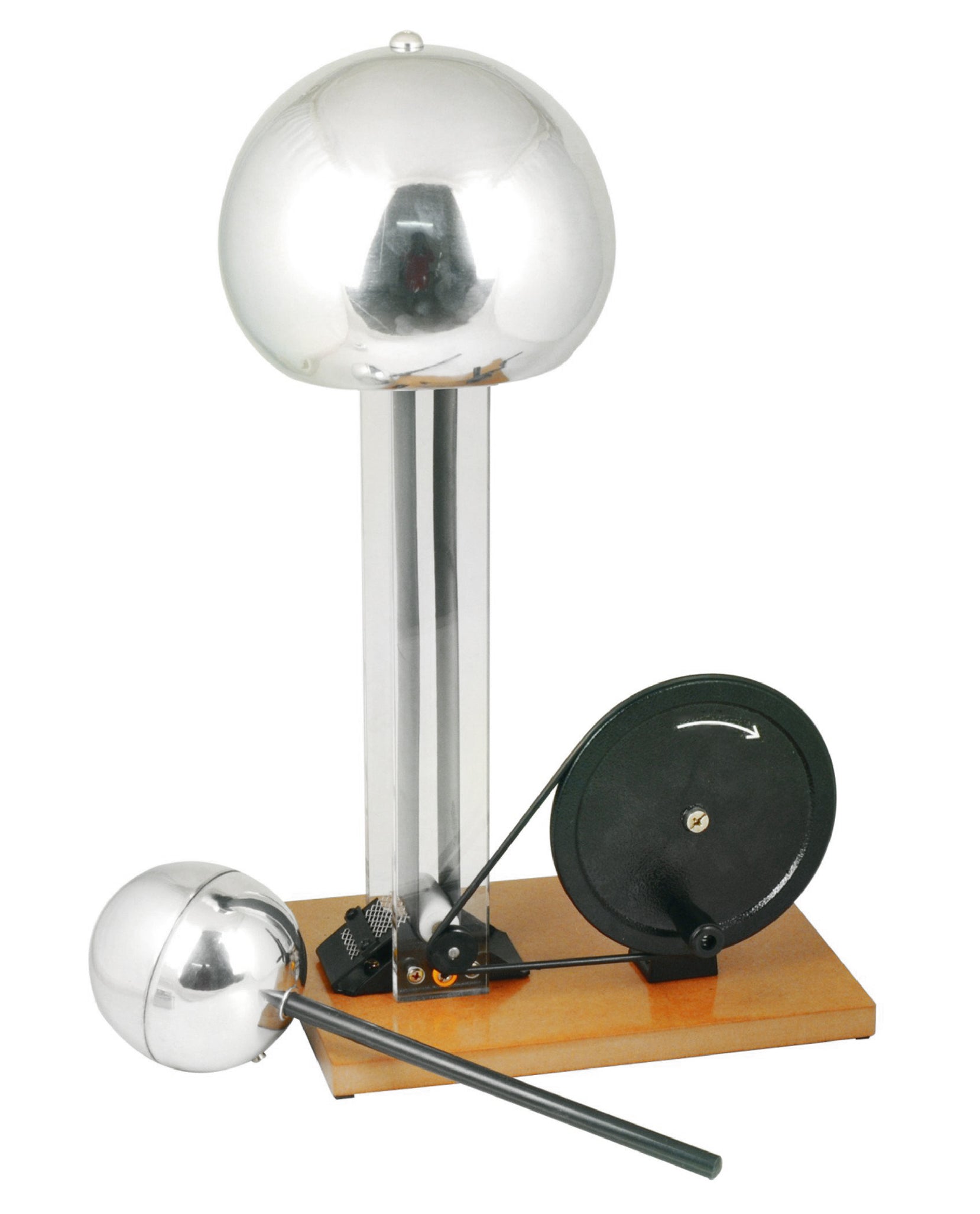 Hand Crank Van de Graaff Generator, 9.8" Sphere, 100kV