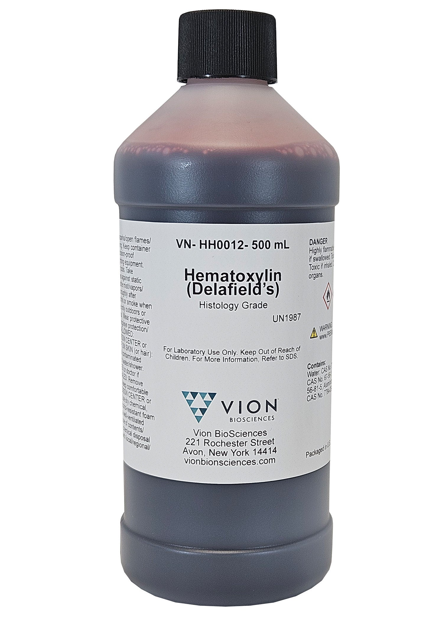 Delafield's Formula Hematoxylin DNA/RNA Nuclear Stain, 500mL