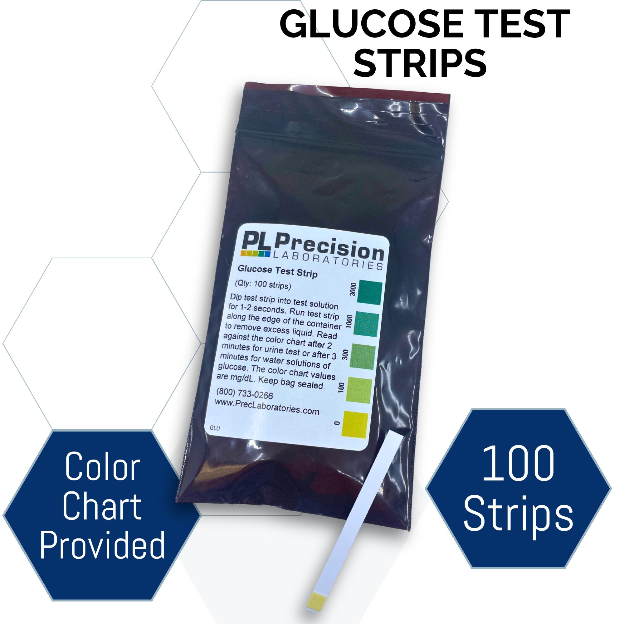 Glucose Test Strip, 100-Pack