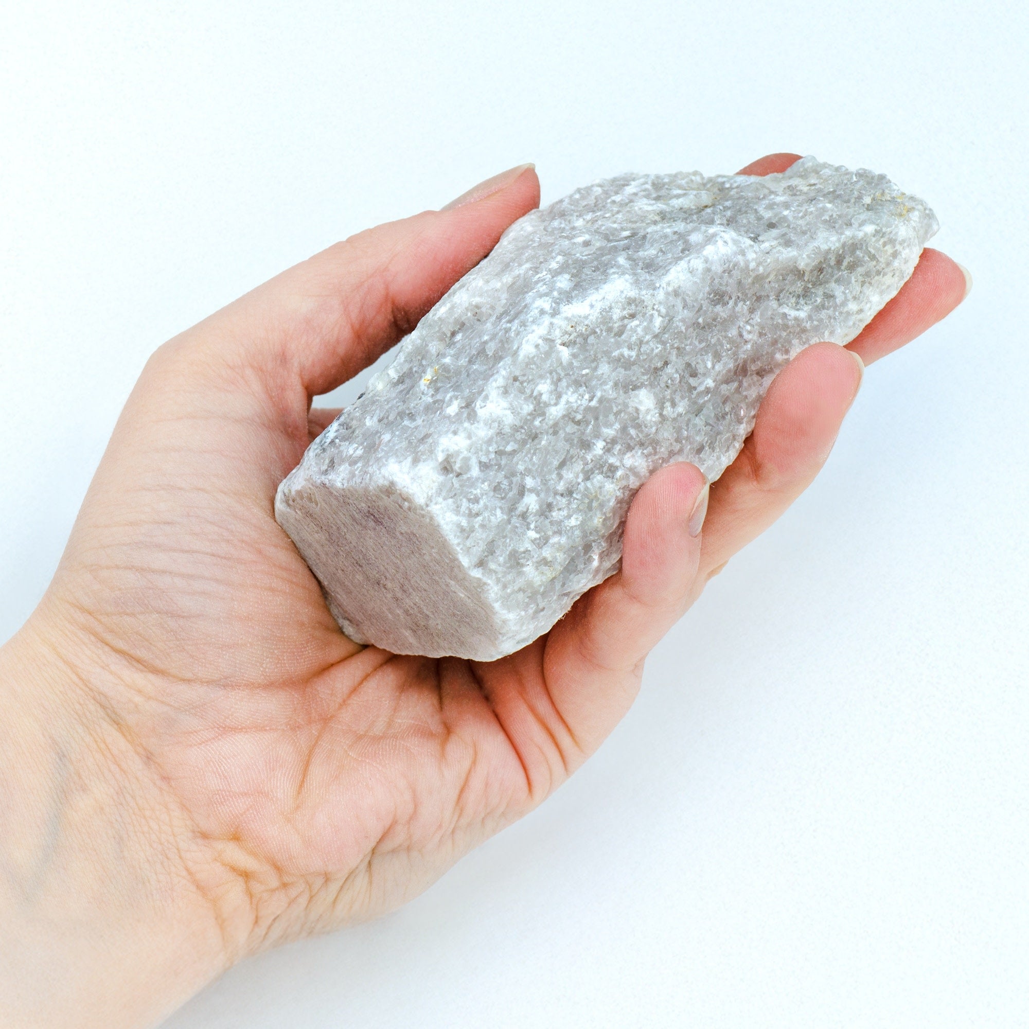 Raw Coarse Marble Metamorphic Rock Hand Sample, Approx 3 inch