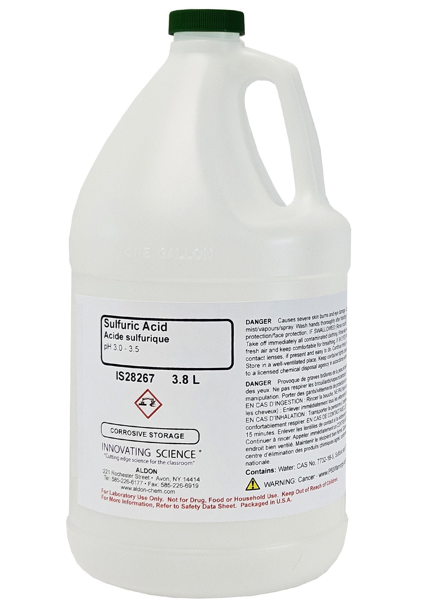 Sulfuric Acid Solution, pH 3-3.5, 3.785L