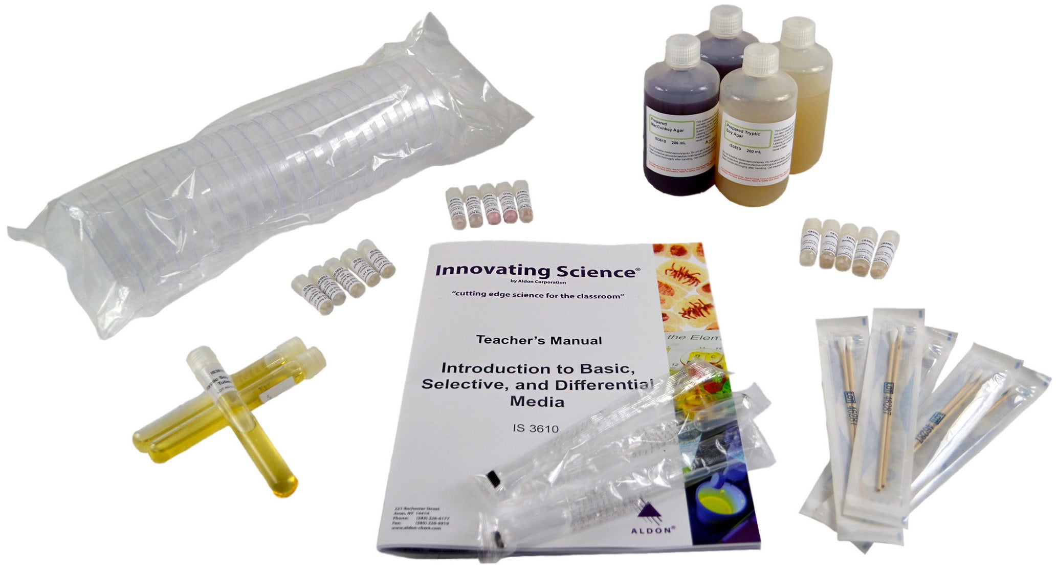 Introduction to Basic, Selective, and Differential Media Microbiology Lab Kit