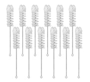 12PK Nylon Cleaning Brushes, 9.25" - Fan Shaped Ends - 0.5" Diameter