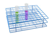 Blue Epoxy Wire Test Tube Rack, 80-Hole (8 x 10), for 22-25mm Tubes