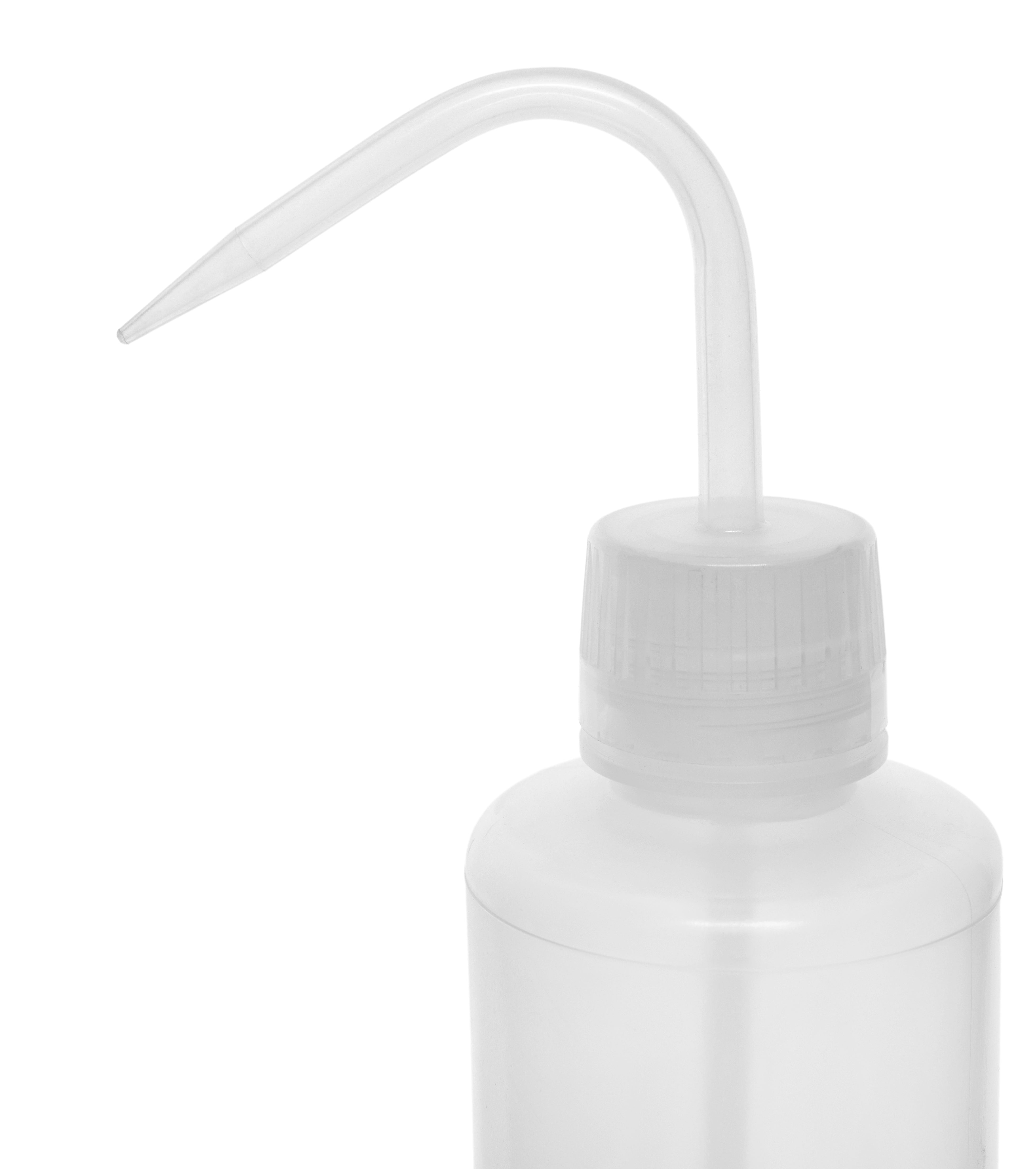 Leak-Proof Translucent LDPE Wash Bottle with Sturdy Delivery Tube, 500mL