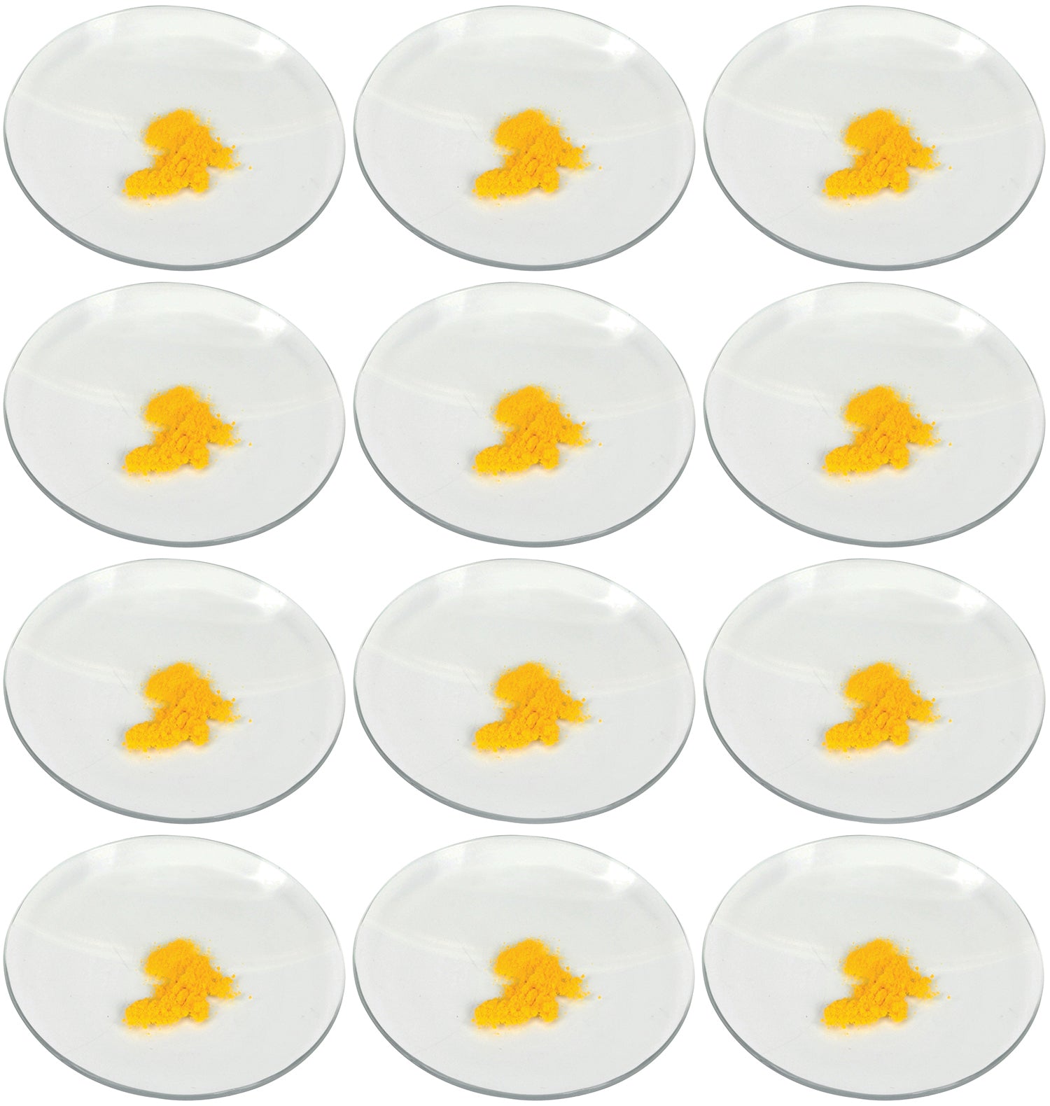 Borosilicate Glass Watch Glass with Polished Edges, 12-Pack