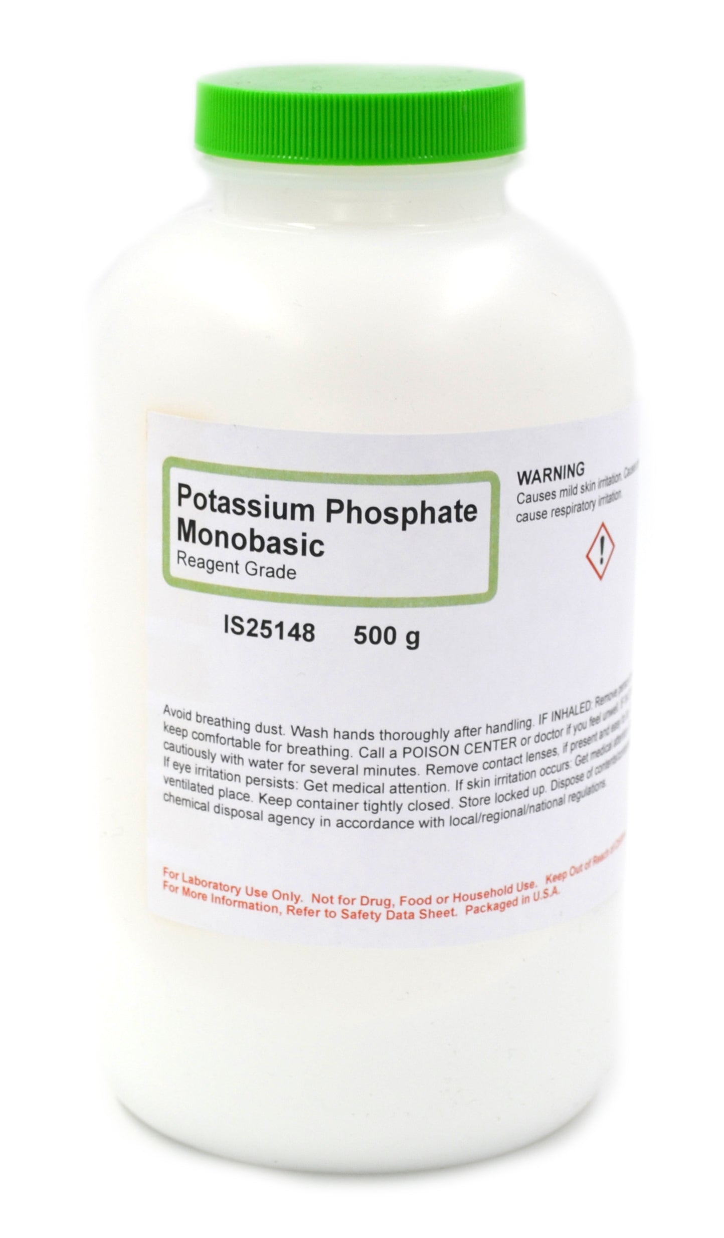 Potassium Phosphate Monobasic, 500g, Reagent Grade