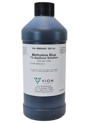 1% Methylene Blue Intense Blue Cell Stain Aqueous Solution, 500mL