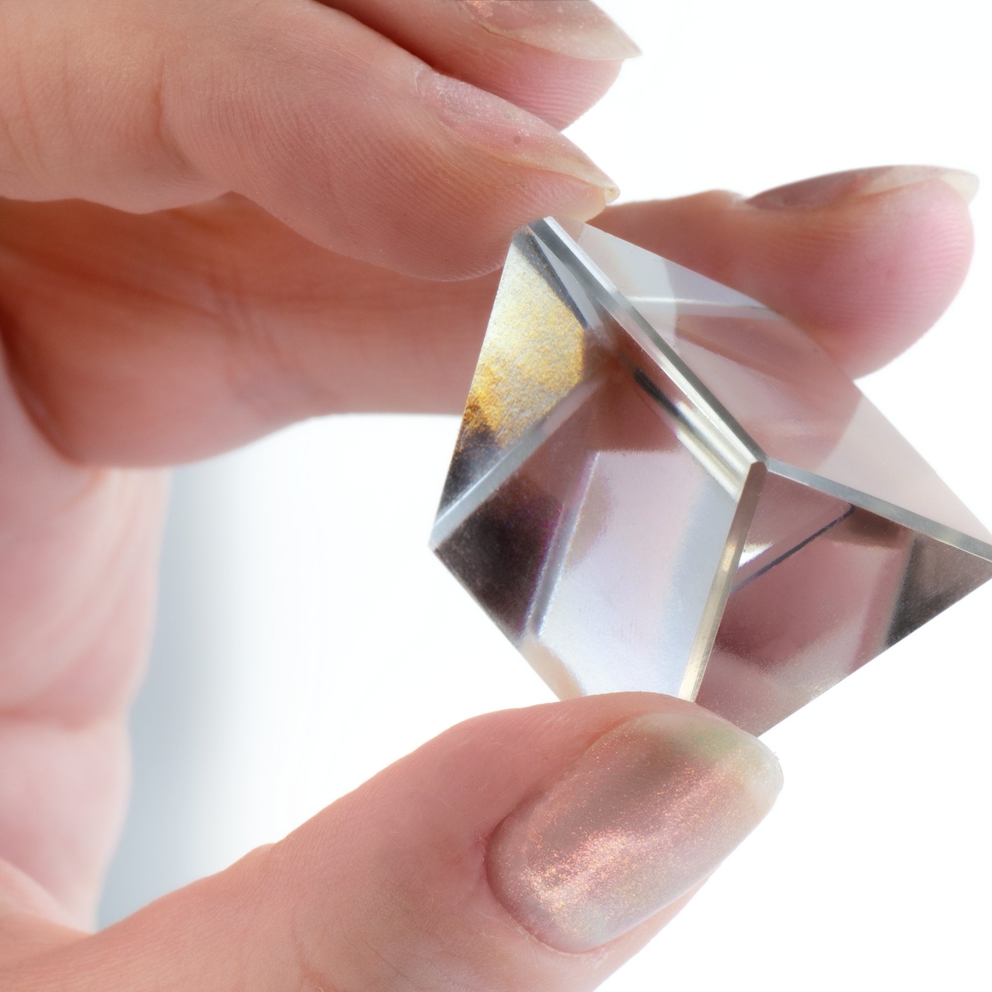Equilateral Glass Prism, 25mm with Beveled Edges