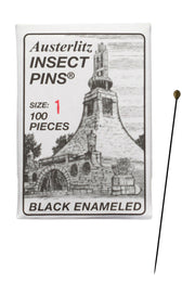 Museum Grade Insect Mounting Pins, Size 1, 100-Pack