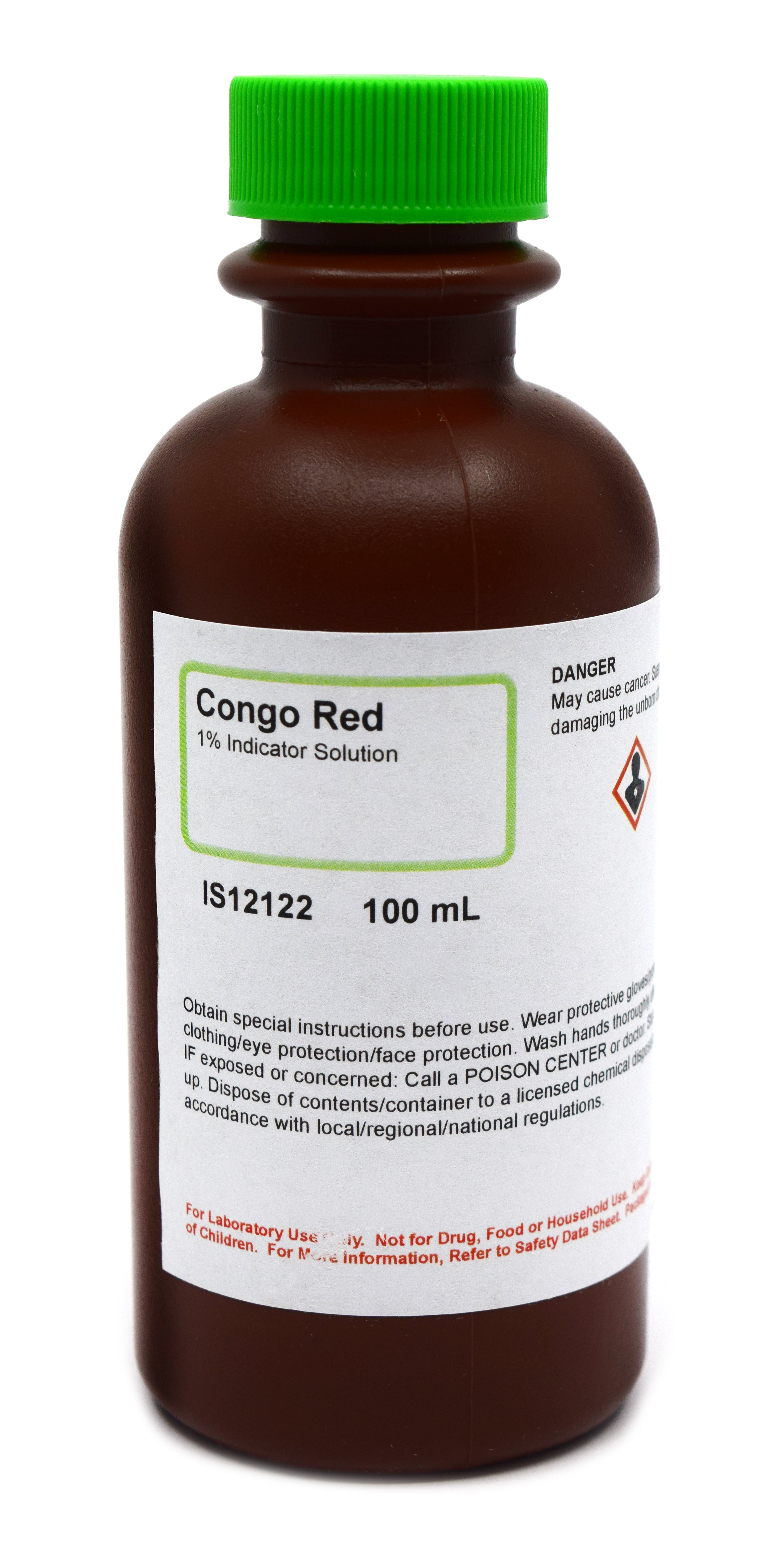 Congo Red Indicator Solution, 1.0%, 100mL