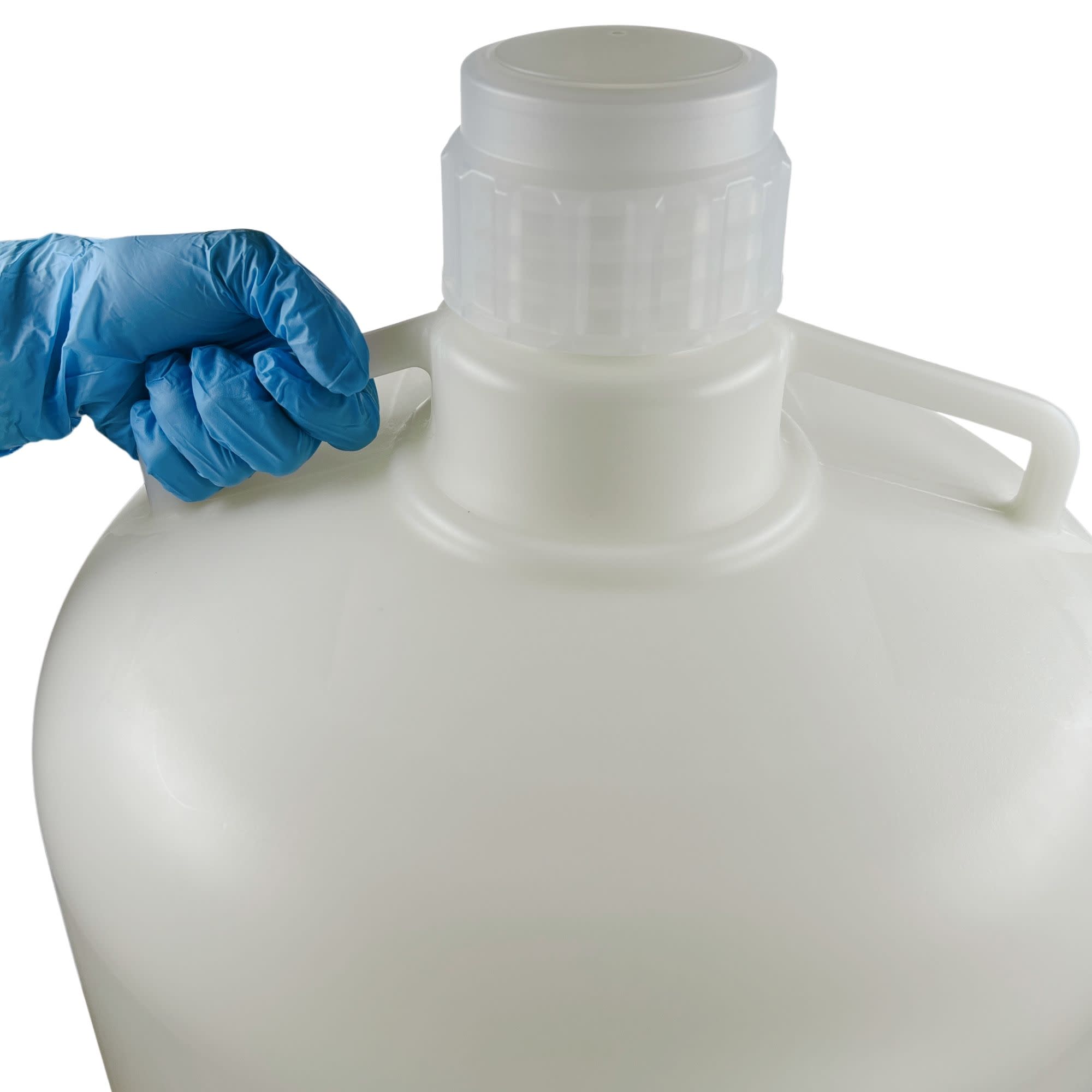 HDPE Carboy with Silicone-Lined PP Cap, 50L, -100 to 120°C