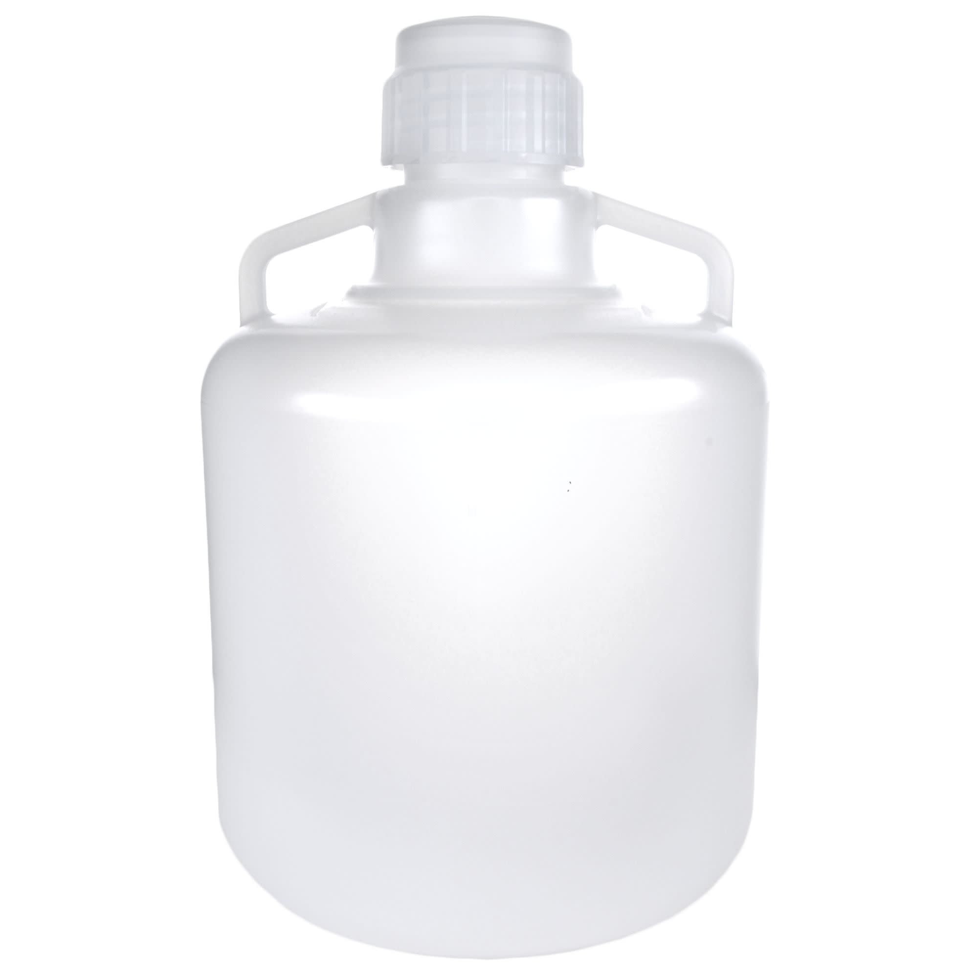 Autoclavable Polypropylene Carboy with Silicone-Lined Cap, 15L, 0-135°C