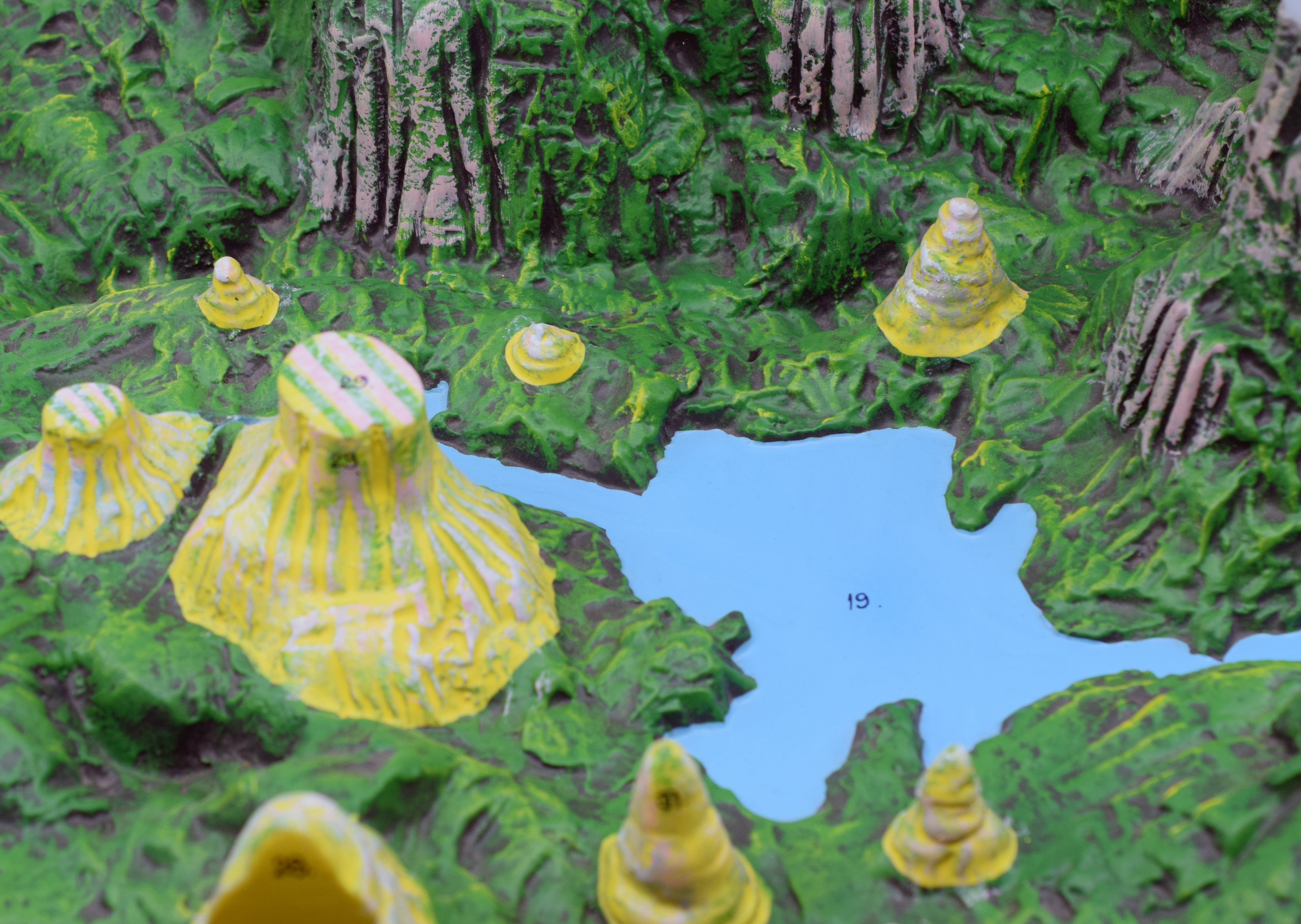 Karst, Caves and Water Action Landform Model, 2-Part