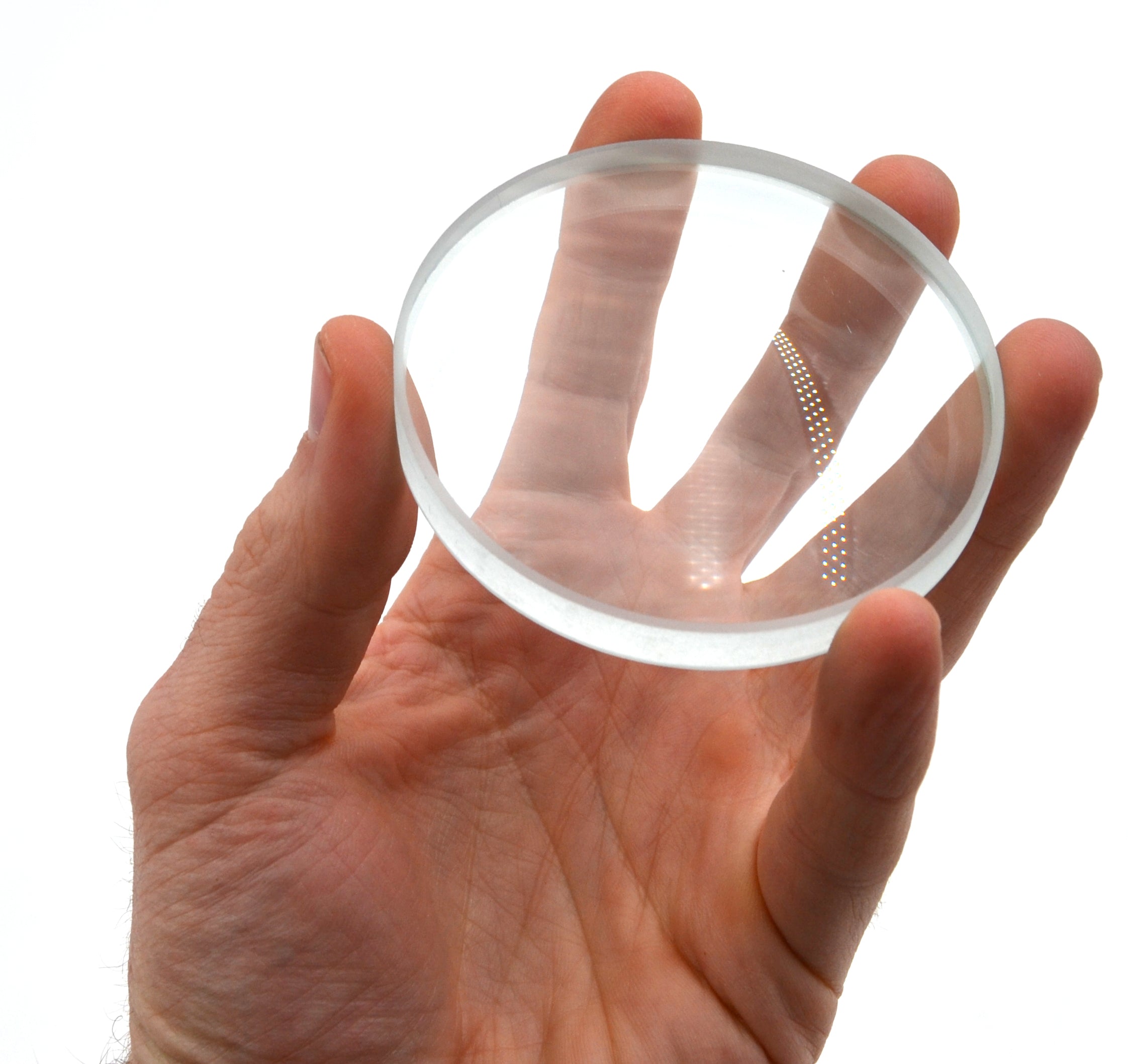 Optical Glass Lens for Top Spinning Base, 3"