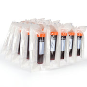 25-Pack Sterile Self-Standing Individually Wrapped Amber Polypropylene Centrifuge Tubes with Flat Cap, 50mL