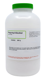 Laboratory Grade Polyvinyl Alcohol 87% Hydrolyzed, 500g