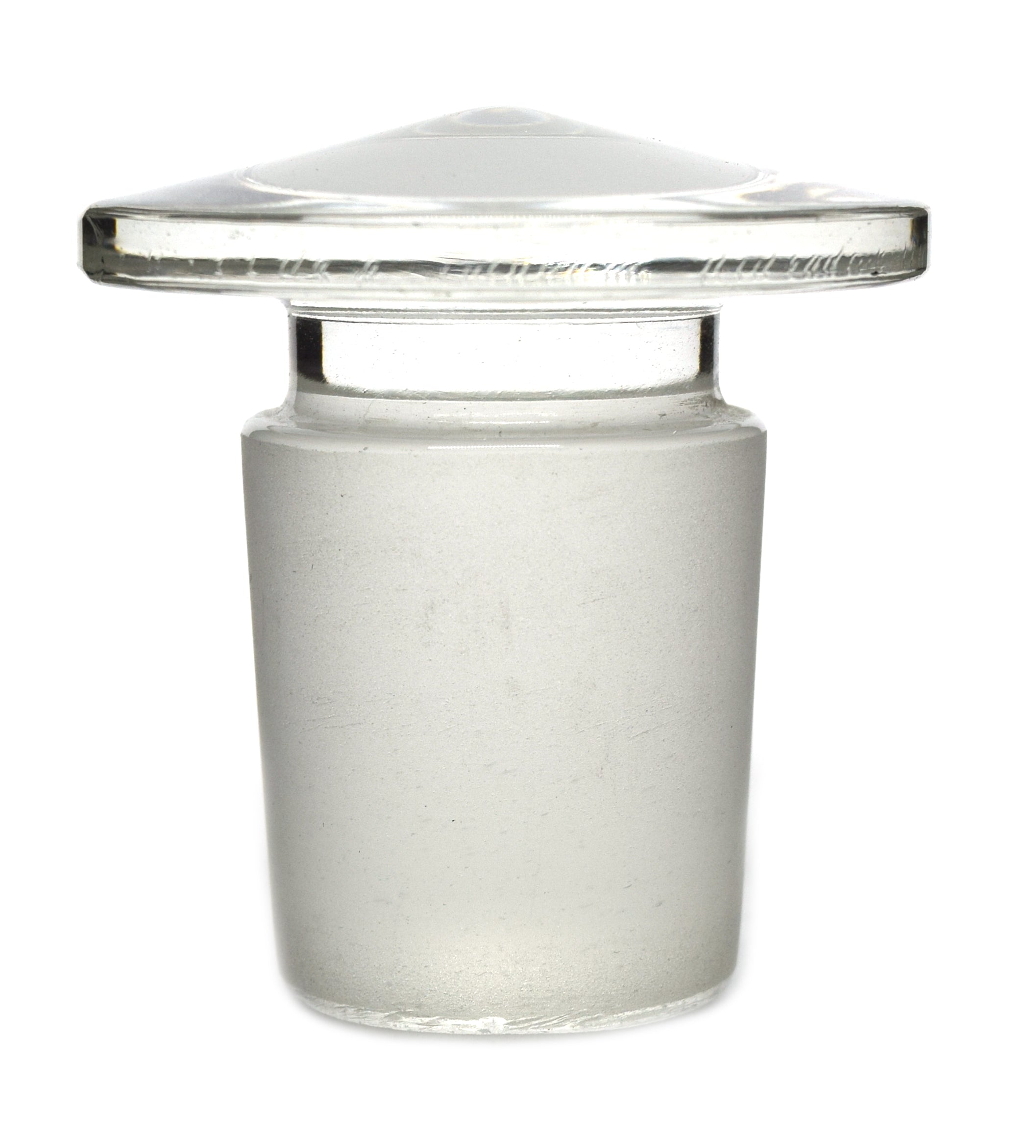 Flat Head Solid Cone Stopper, 29/32, Borosilicate Glass