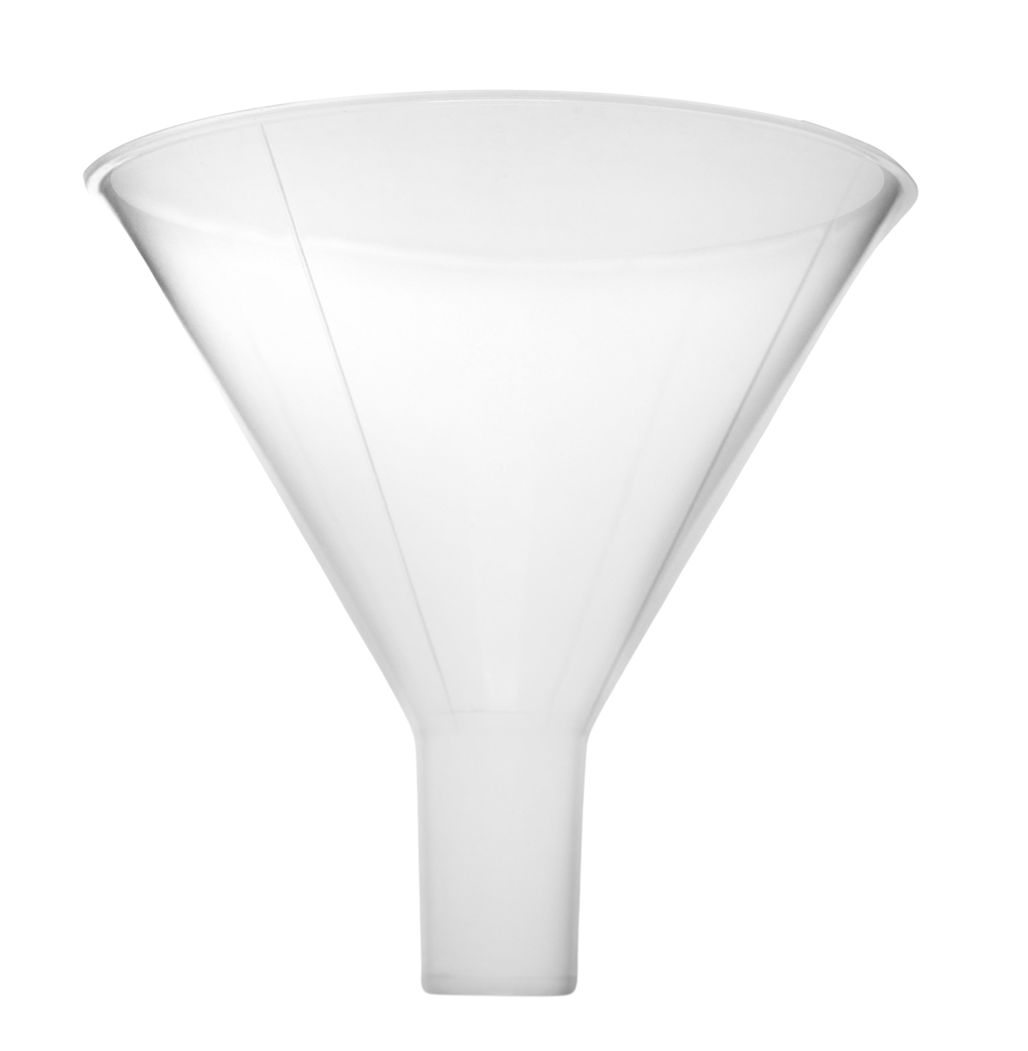 Polypropylene Powder Funnel with Parallel Stem