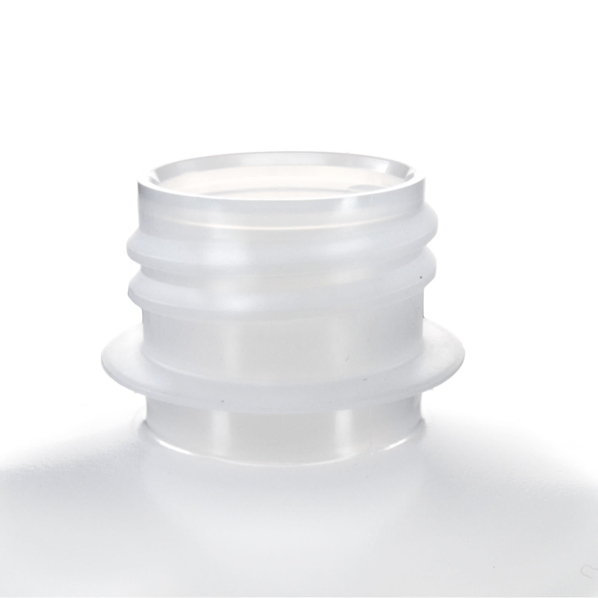 12-Pack Translucent Narrow Mouth LDPE Reagent Bottles with PP Caps, 500mL, -100 to 80°C