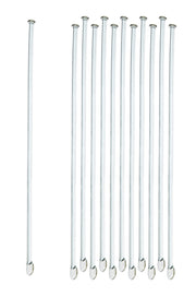 Borosilicate Glass Stirring Rod with Spade and Button Ends, 10-Pack